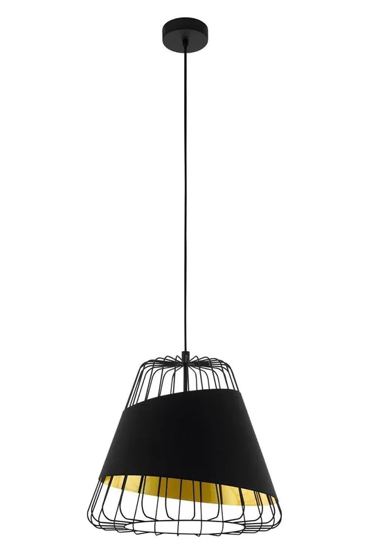 Eglo Austell Black & Gold Wireframe Pendant Light Black