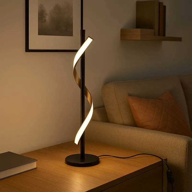 Eglo Unisex Conaprato Black & Brushed Brass Modern Table Lamp Black female