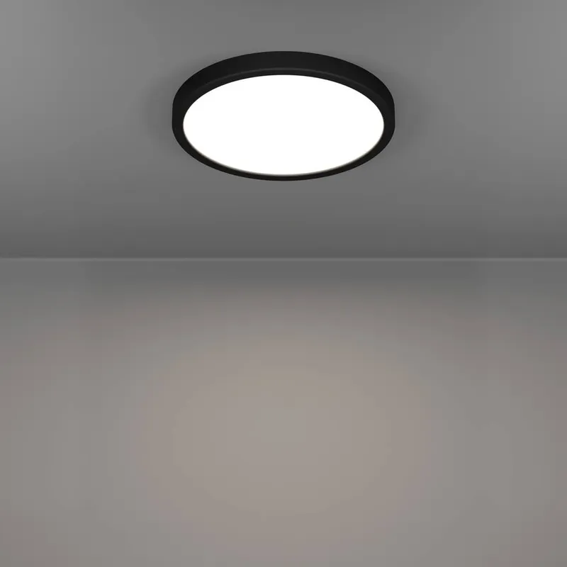 Eglo Fueva 6 Black LED Ceiling Light, 27cm Black