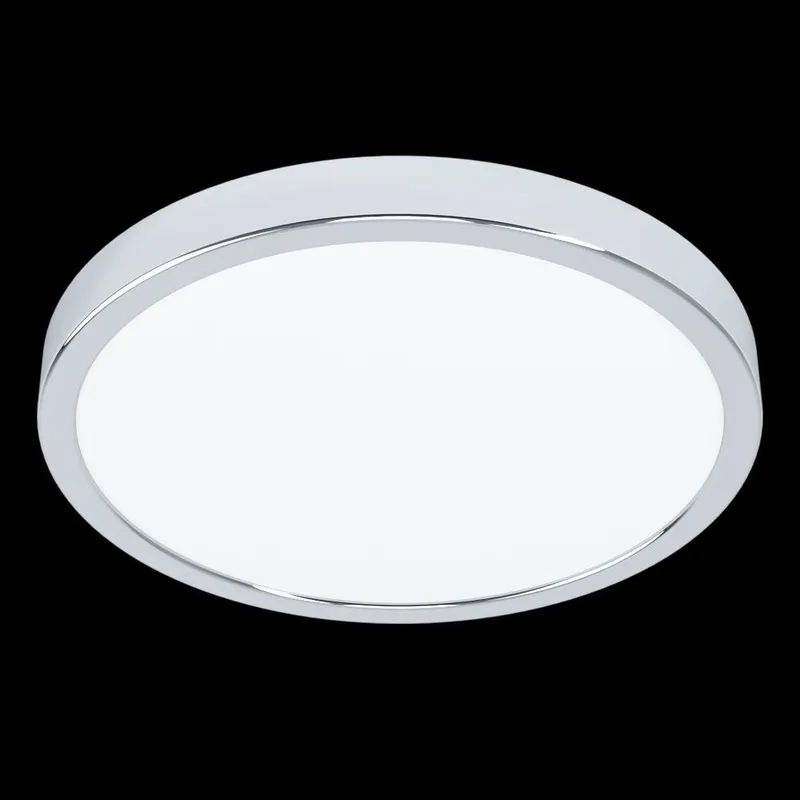 Eglo Fueva 6 Chrome LED Ceiling Light, 27cm in White - White