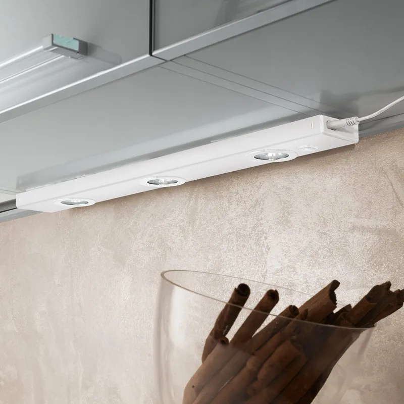 Eglo Kob LED White Metal Under Cabinet Light, (L) 60cm - White