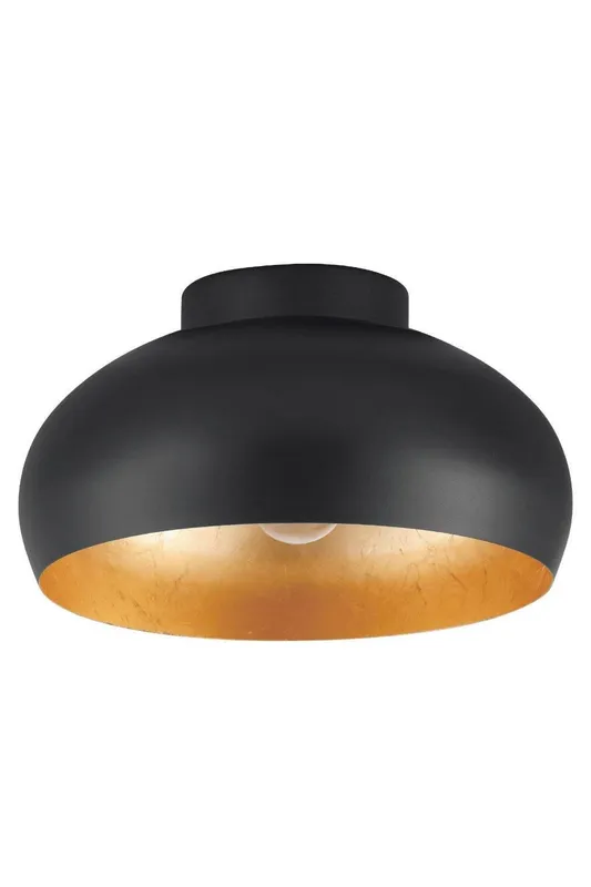 Eglo Mogano 2, Domed Gold Semi-Flush Ceiling Light in Metallic Gold - Metallic Gold - Size: One Size