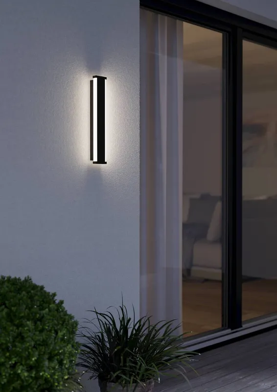 Eglo Neviano Black LED Wall Light - Black