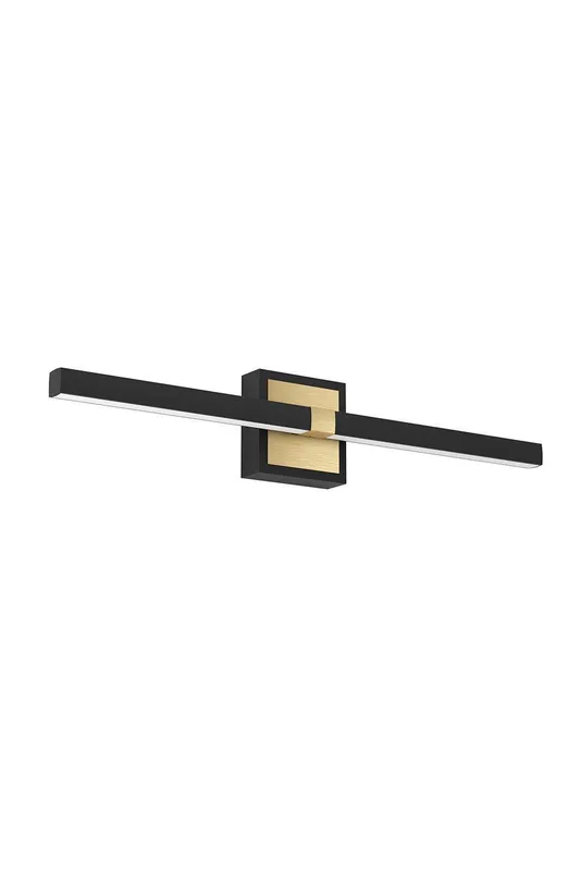 Eglo Peguera LED Black & Brass Steel Bathroom Mirror Light Black