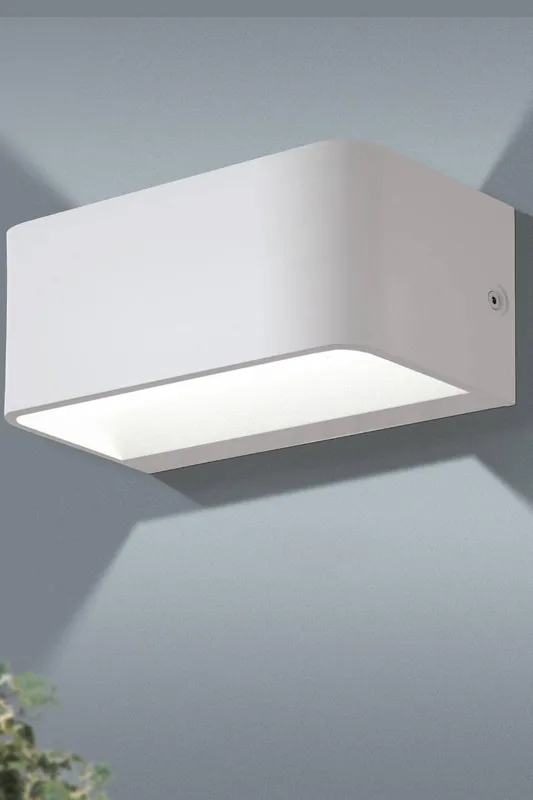 Eglo Sania 4 LED White Cube Aluminium Wall Light White