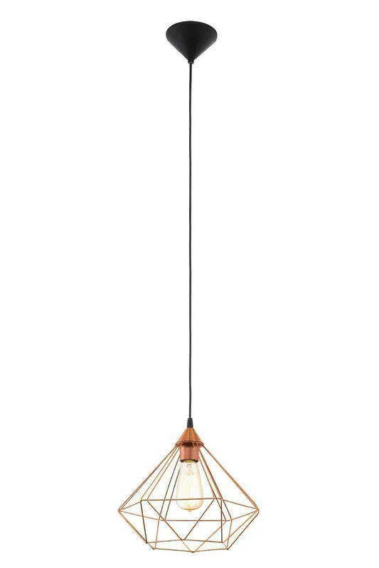 Eglo Tarbes Copper Metal 1 Light Ceiling Fitting - Copper - Size: One Size