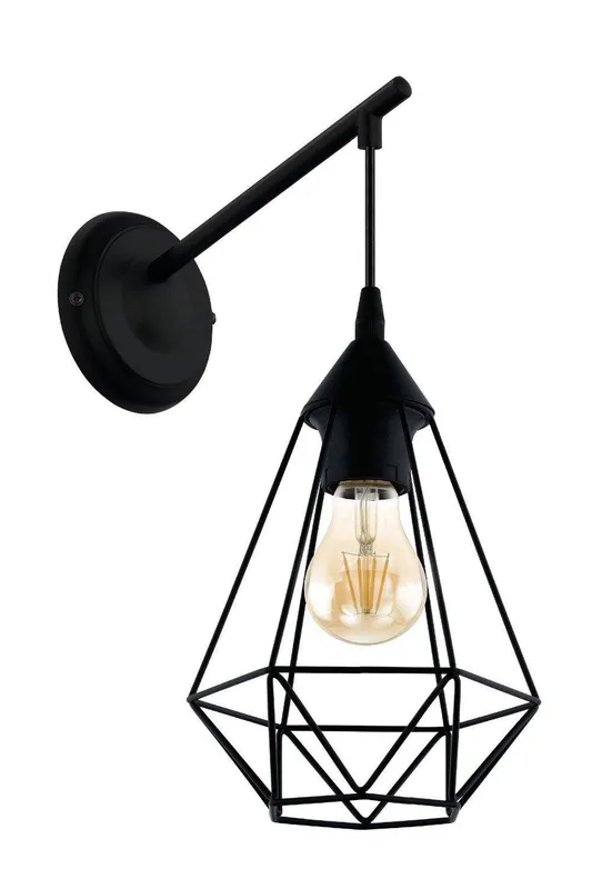 Eglo Tarbes Metal Wall Light in Black - Black