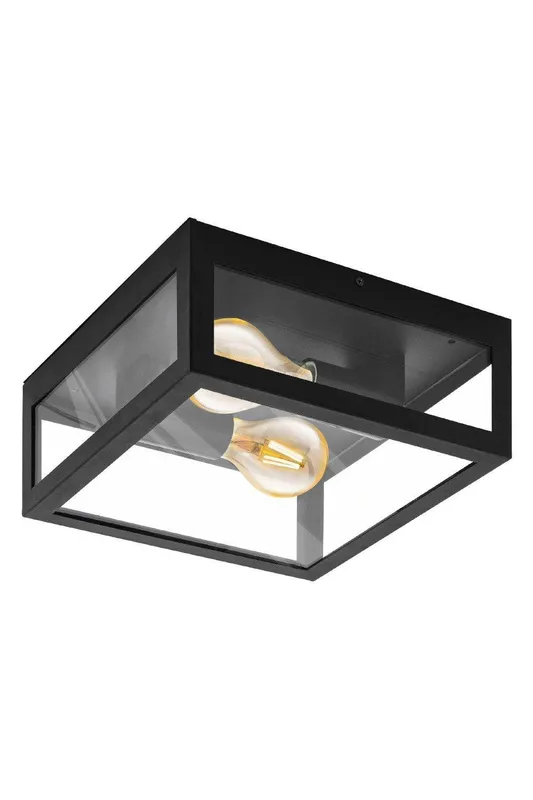 Eglo Unisex Alamonte 1 Metal IP44 Outdoor Wall Light in Black Black One Size female