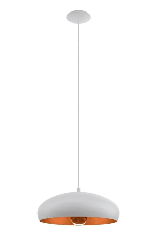 Eglo Mogano Metal Ceiling Fitting in White - White - Size: One Size