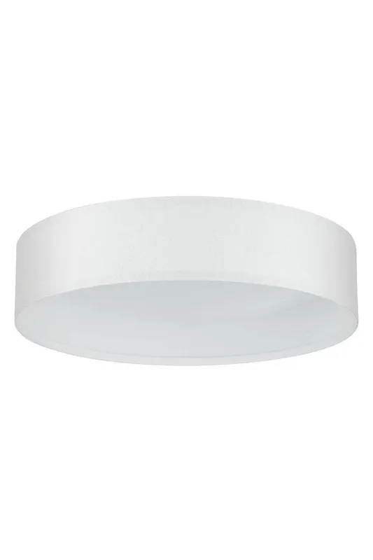 Eglo Pasteri Fabric Wired Flush Ceiling Light in White White