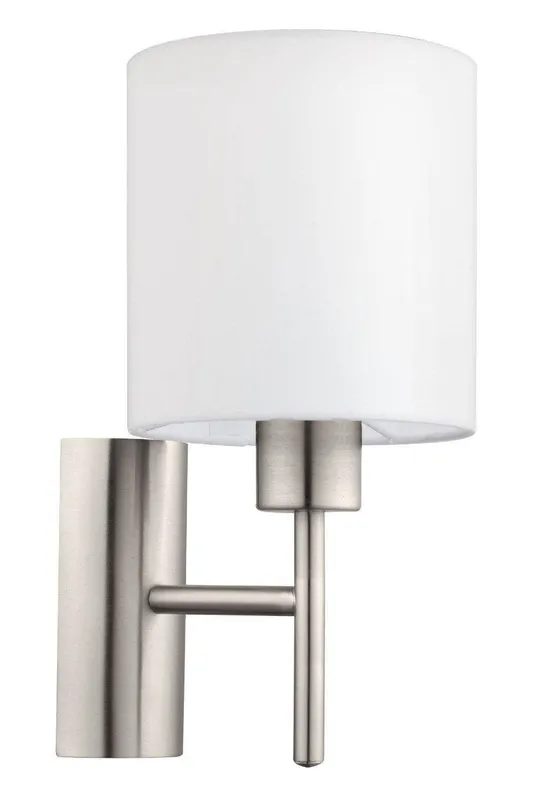 Eglo Pasteri Simple Shade Wall Light in White White