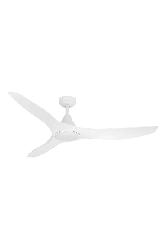 Eglo Portsea Matte White Ceiling Fan With Integrated LEDs White