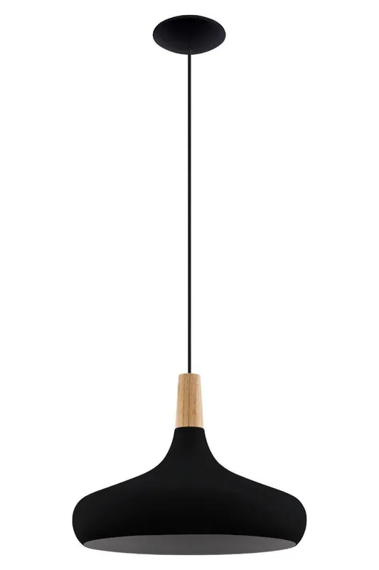 Eglo Unisex Sabinar IP20 Steel 400mm Modern Pendant Light in Black Black One Size female