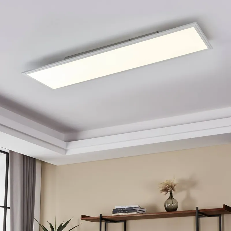 Eglo Unisex Salobrena 1 LED Ceiling Light – Slim Linear Design, Cool in White White female