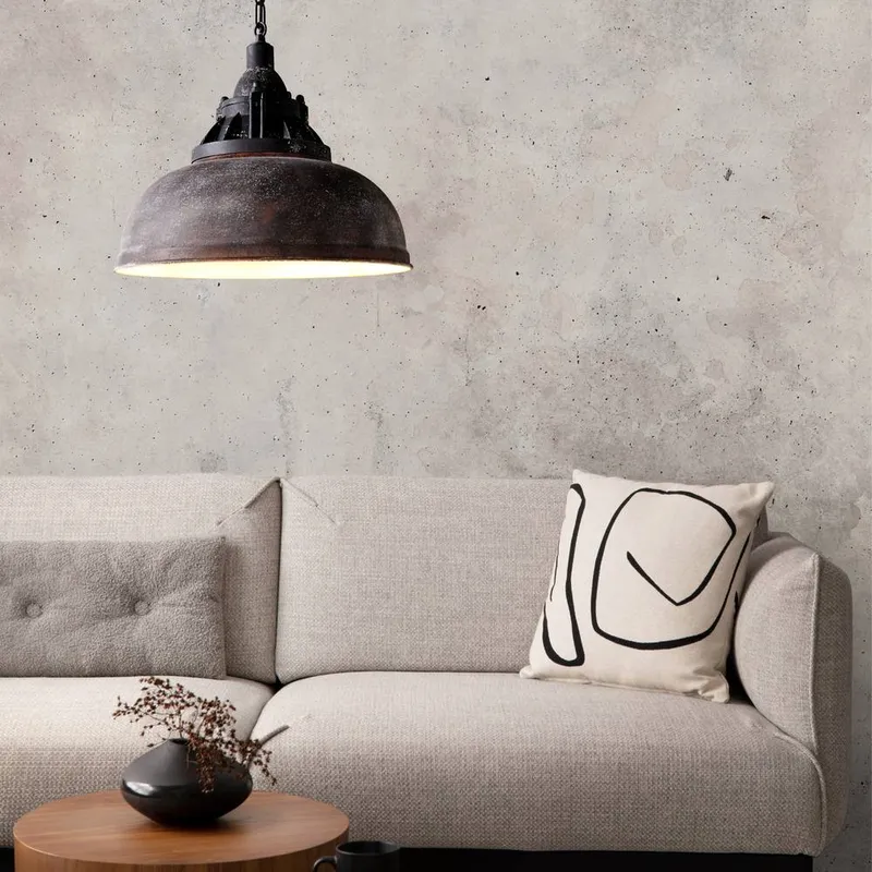 Eglo Unisex Single Pendant Light Brown Beige Antique Grantham 1 Brown One Size female