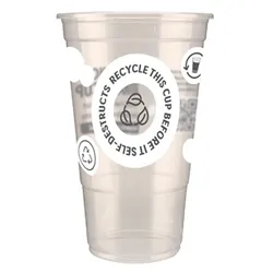 eGreen Printed 2-in-1 Flexy Pint Glass CE Marked (1000 Pack)