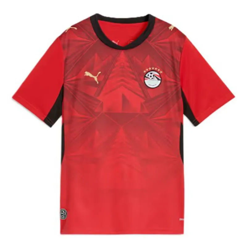 Egypt 2026 2027 Junior Home Shirt in Red Size: Large Red L