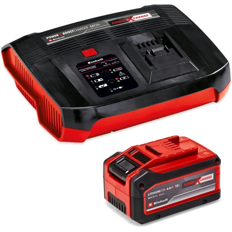 Einhell - 4512143 Power-X-Change Boostcharger Starter Kit 18V 1 x 4.0-6.0Ah Li-on