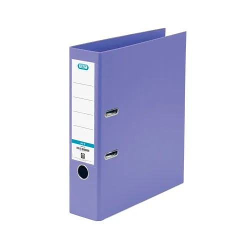 Elba 70mm Lever Arch File Plastic A4 Purple