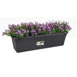 Elho Green Basics Large Trough 60cm Living Black