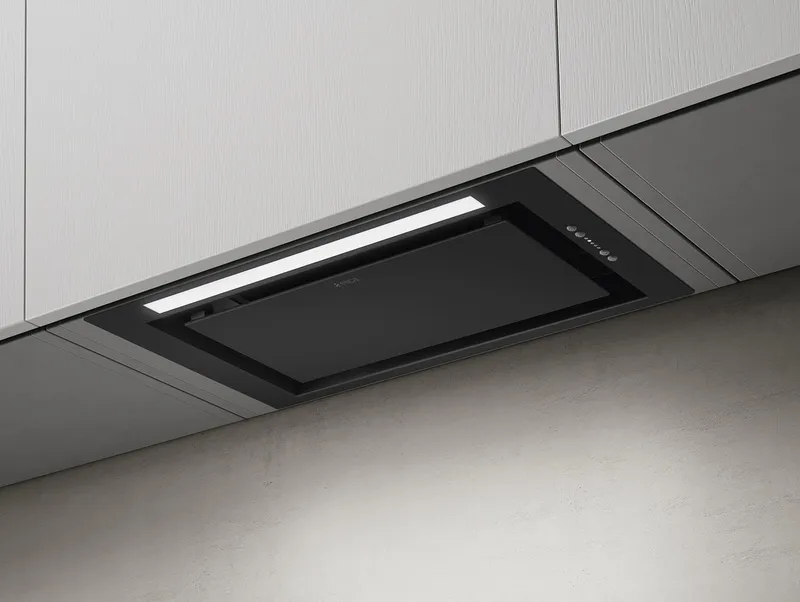 Elica Lane Lane-80-Blk 70cm Wide Black Built-In Canopy Hood
