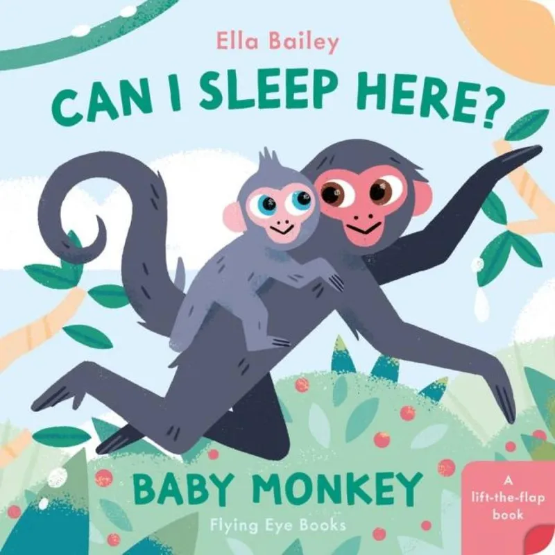 Ella Bailey Can I Sleep Here? Baby Monkey Board book Book Multicolor