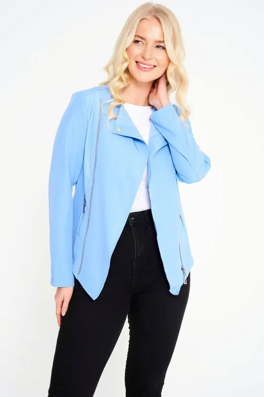 Elle Women's Abbie Jacket in Blue Size: 18 - Blue - Size: 18