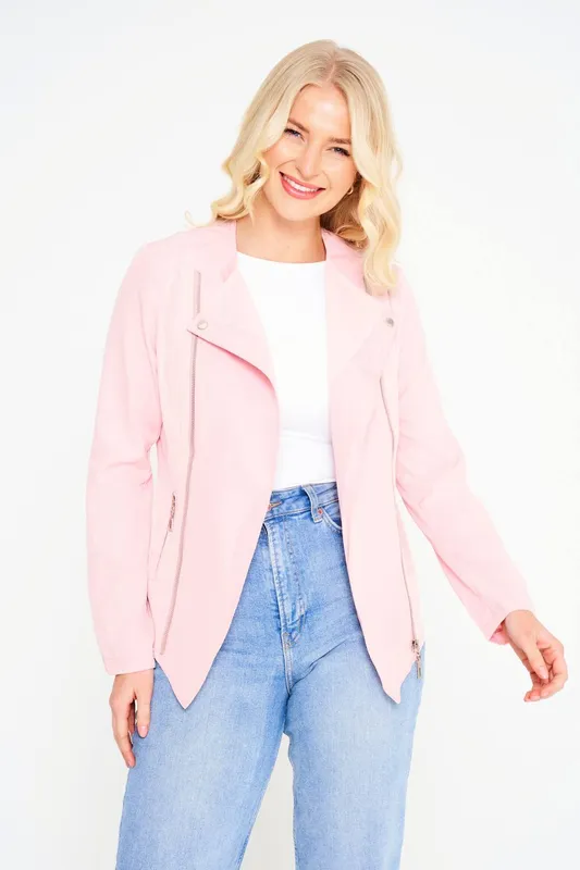 Elle Women's Abbie Jacket in Pink Size: 10 - Pink