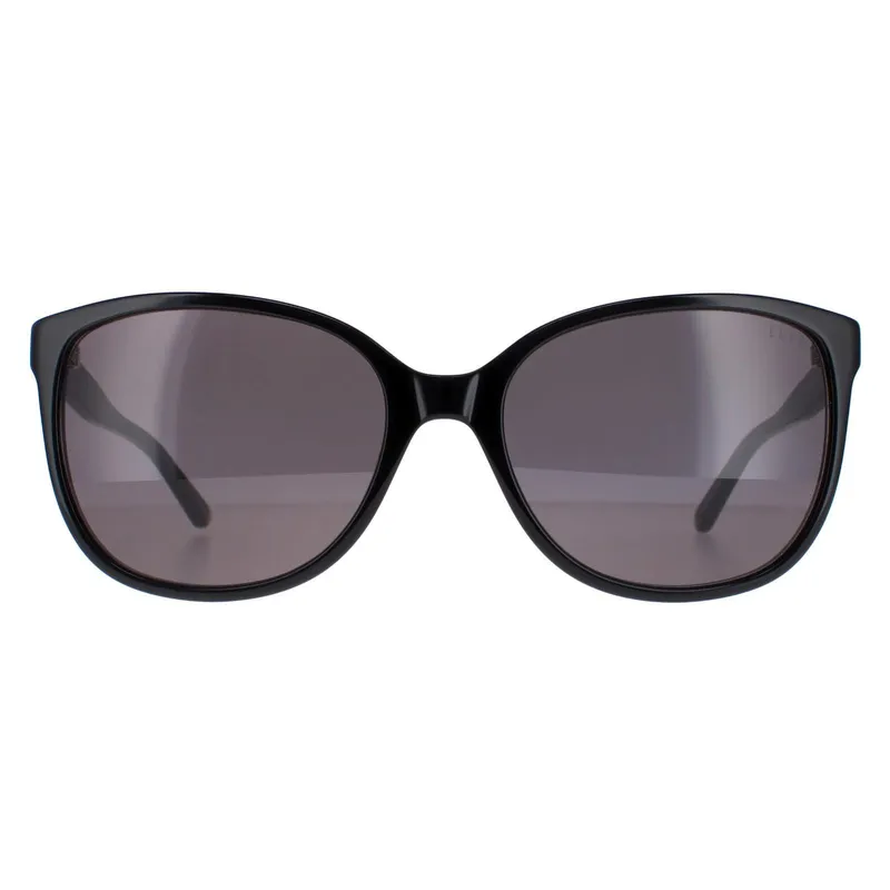 Elle Women's Square Black Grey 14888 Sunglasses - Black