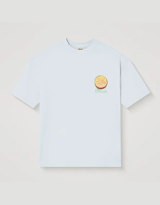 Ellesse Men's The Citrus Tee - Light Blue - Size: 40