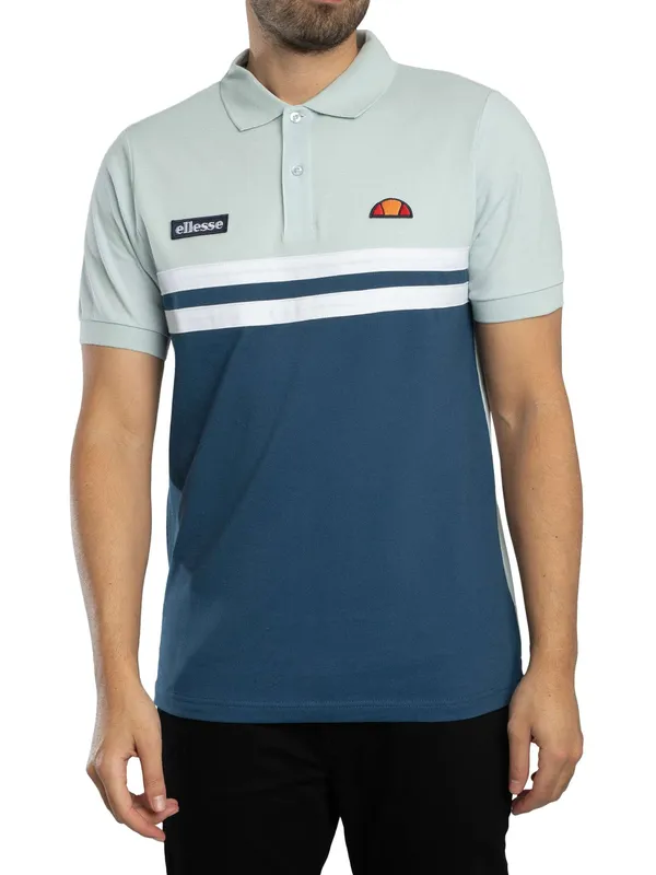 Ellesse Muccia Polo Shirt - Blue/Light Blue