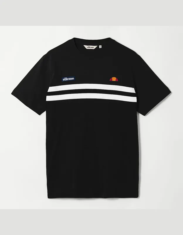 Ellesse Venire Tee - Black/White - Black/Multi - Size: S