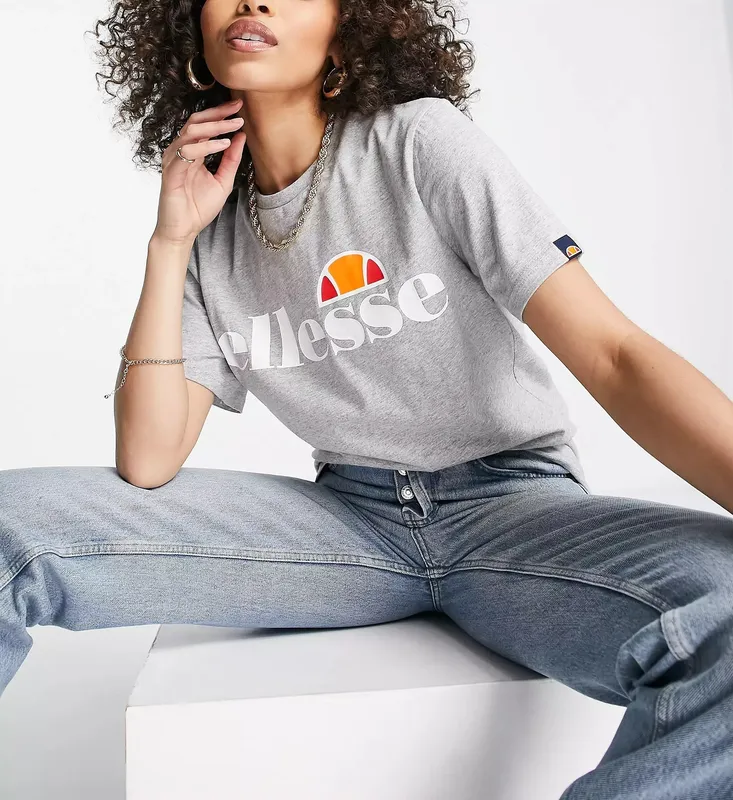 Ellesse Women's Albany T-Shirt - Grey Marl - Size: 6
