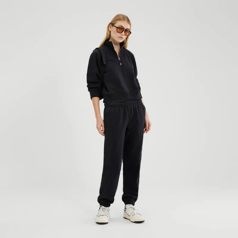 Ellesse Women's Carrera 1/4 Zip Sweatshirt - Black - Size: 8