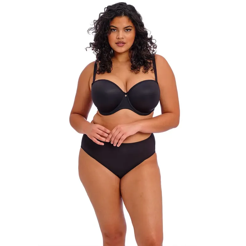 Women's underwired molded bra Elomi Smooth Noir 90K