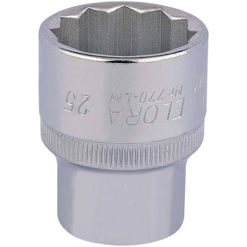25mm 1/2 Square Drive Elora Bi-Hexagon Socket (24707)