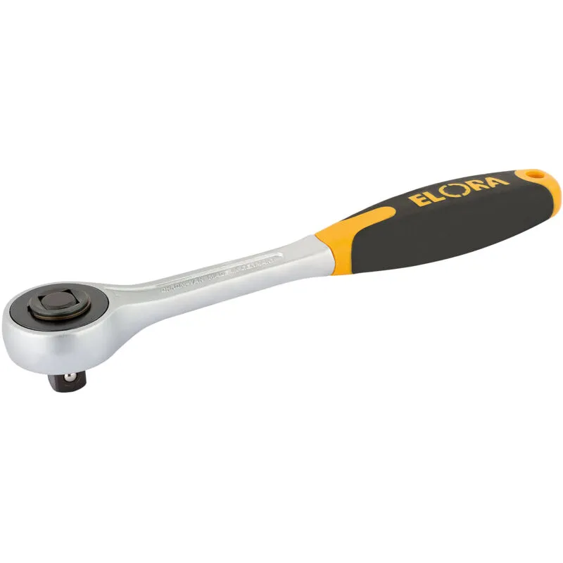 Elora - 200mm 1/2' Square Drive Push Through Soft Grip Reversible Ratchet (25408)