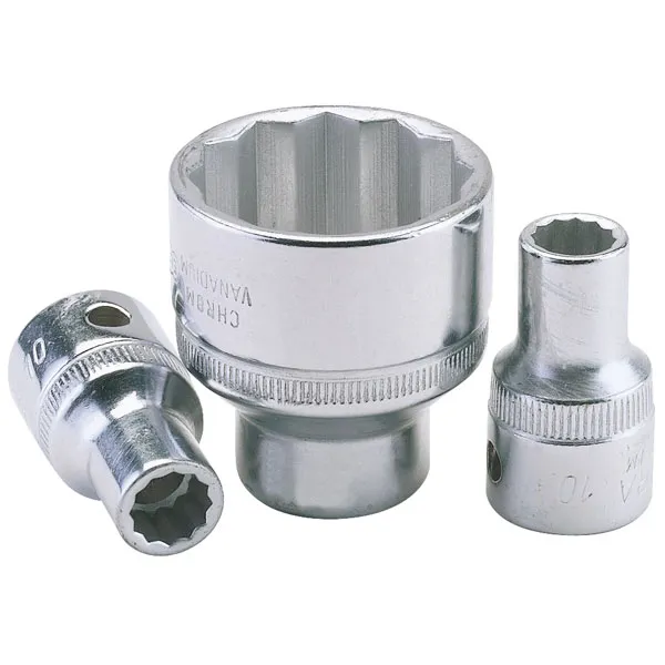 Elora 24624 17mm 1/2" Square Drive Bi-hexagon Socket