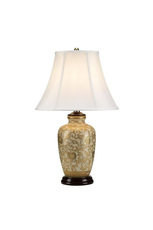 Netlighting Gold Thistle 1 Light Table Lamp Gold E27 Gold