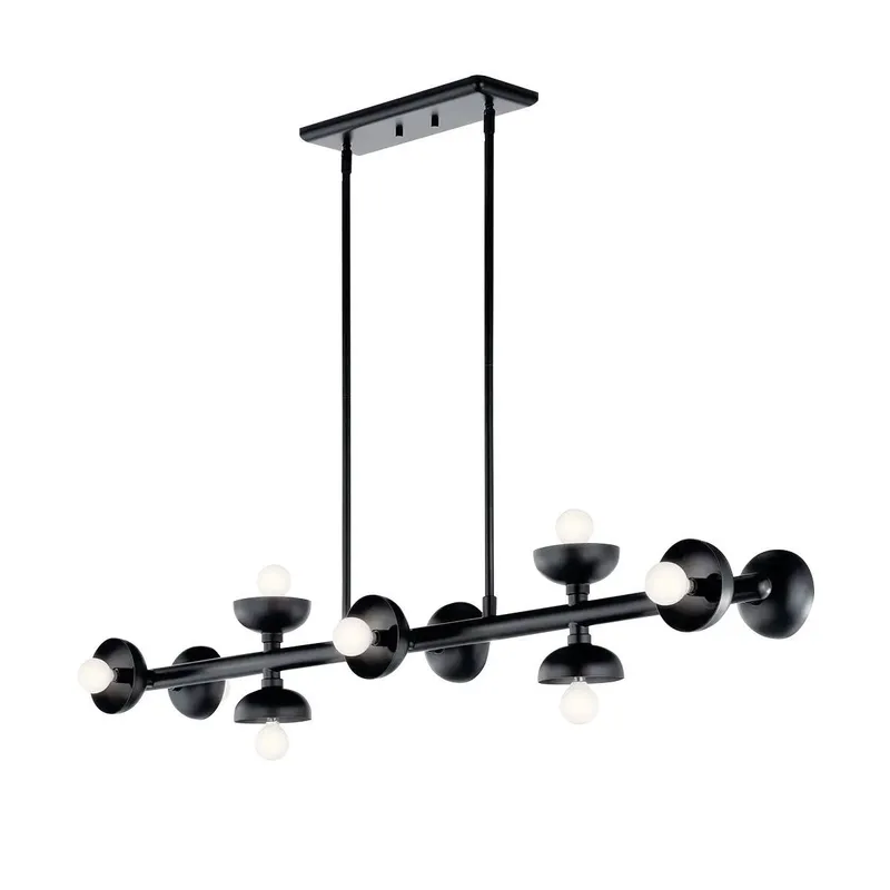 Netlighting Kichler Palta Bar Pendant Black 10x E14 Black