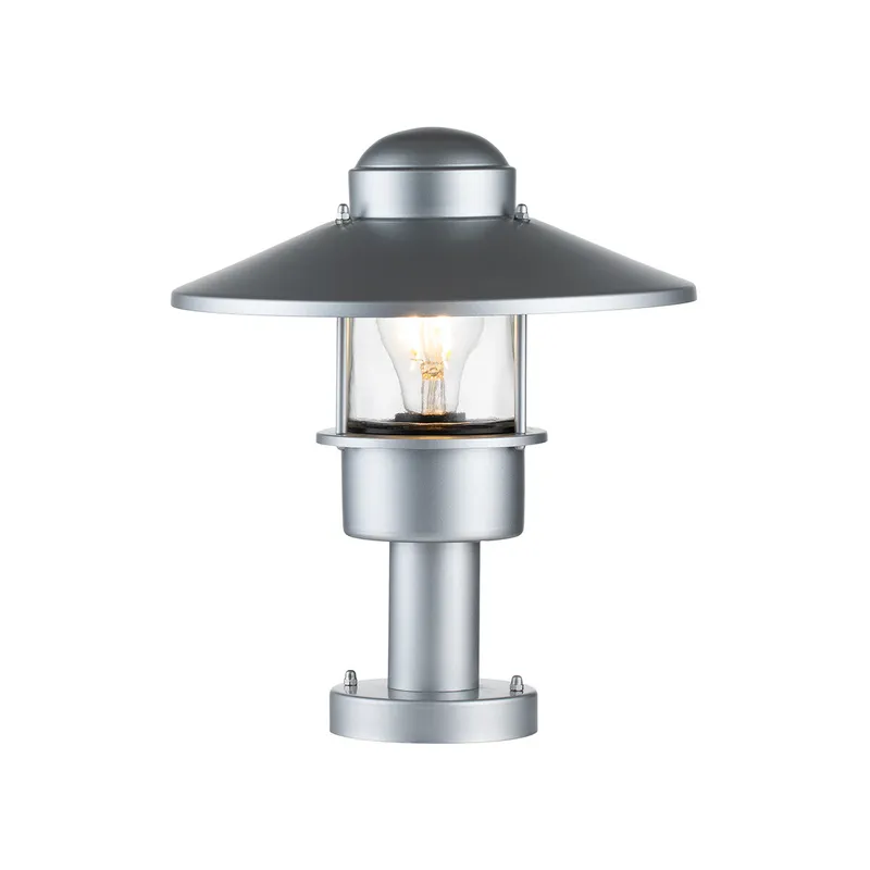 Netlighting Klampenborg Outdoor Pedestal Light Silver IP44 Silver