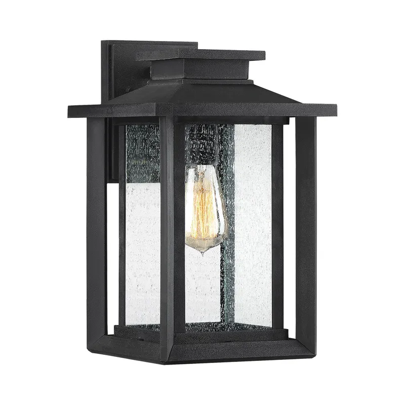 Netlighting Quoizel Wakefield Outdoor Wall Lantern Earth Black IP44 Black