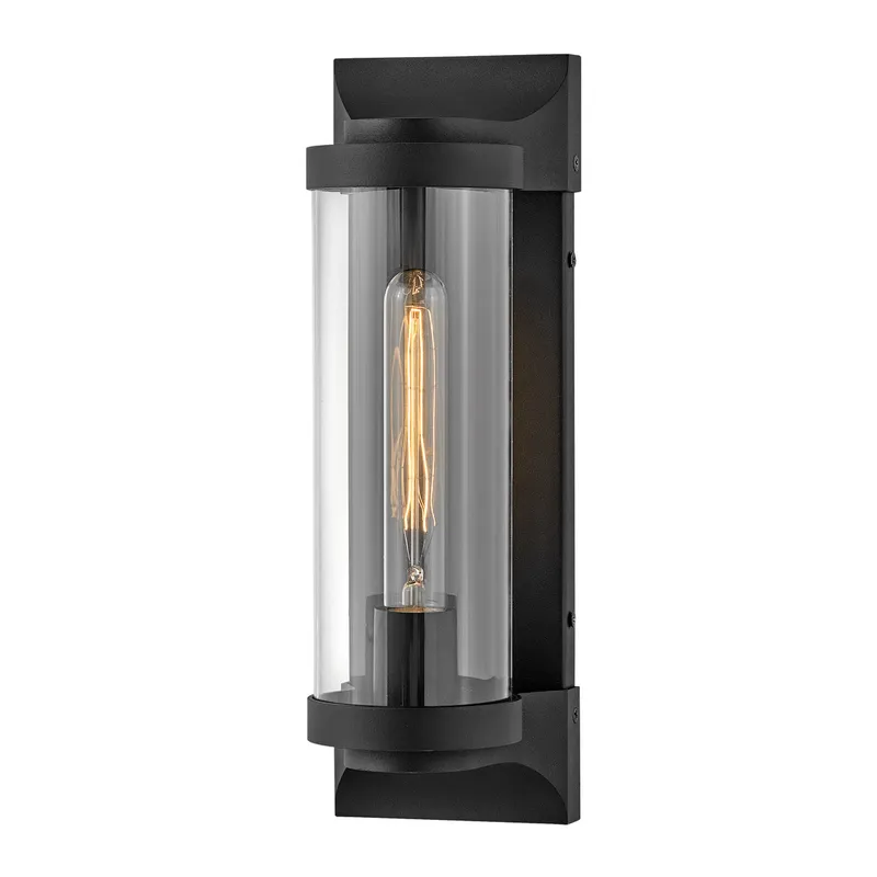 Elstead Quintiesse Lighting Hinkley Pearson Outdoor Wall Lantern Textured Black, IP44