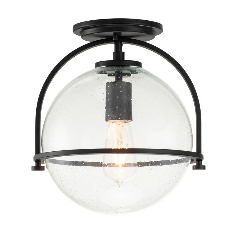 Elstead Quintiesse Lighting Hinkley Somerset Globe Ceiling Light Black