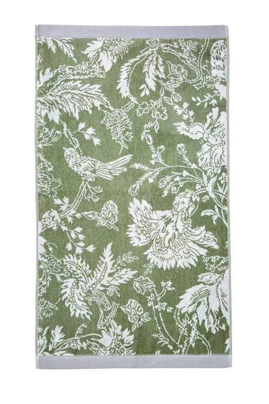 English Heritage 'Suffolk Garden' Cotton Towel in Green Green