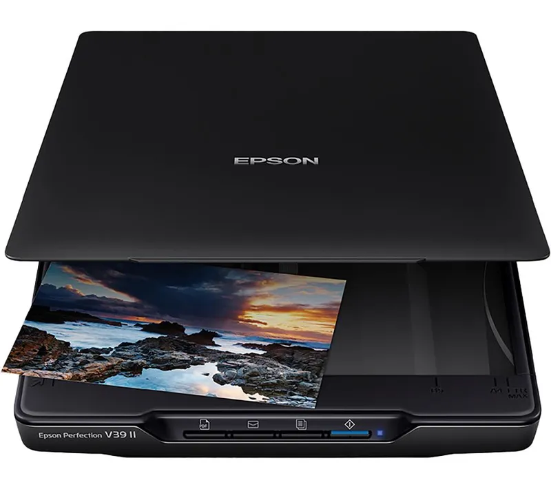 Epson Perfection V39II Flatbed Scanner, Blue