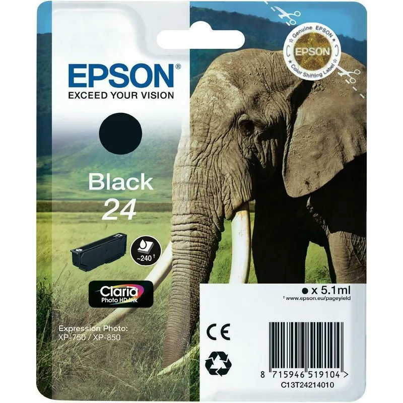 Original Epson 24 Photo Black Ink Cartridge