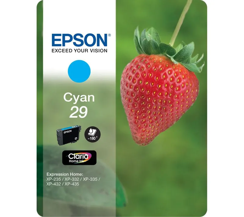 Original Epson 29 Cyan Ink Cartridge