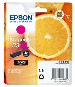 Original Epson 33XL High Capacity Magenta Ink Cartridge