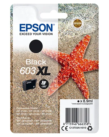 Original Epson 603XL Black Ink Cartridge